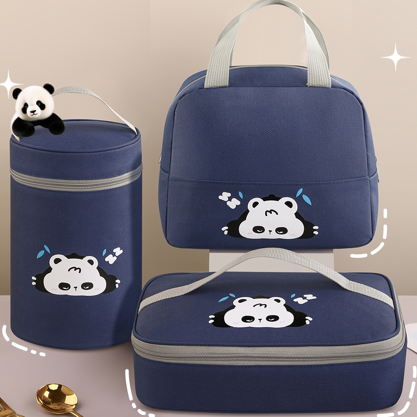 饭盒袋保温便当手提包学生带饭防水防油上班族装餐包加厚铝箔袋子