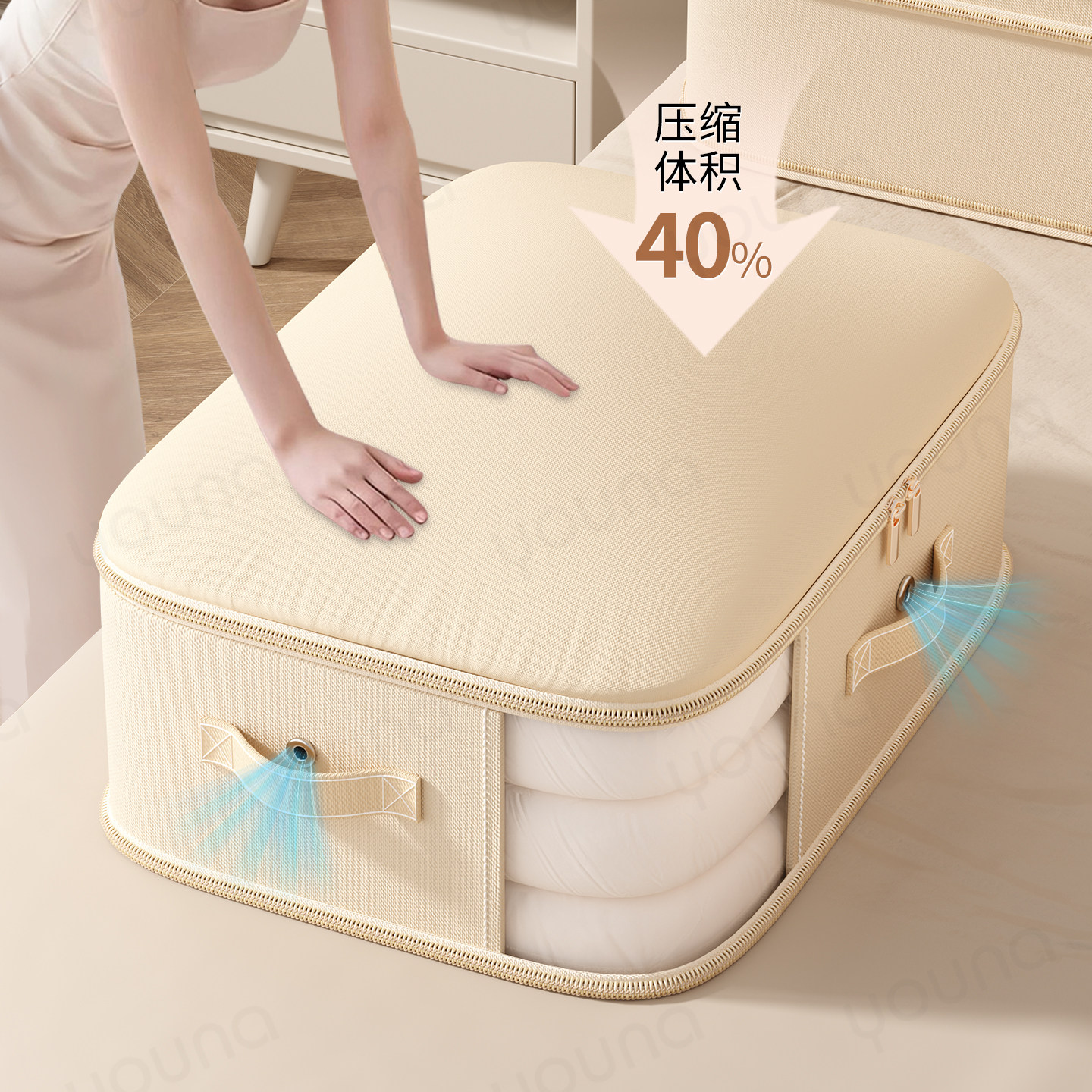 衣服棉被收纳袋大容量蚕丝被羽绒被压缩袋搬家打包防尘防潮整理袋