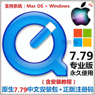 QuickTime PRO专业版 Mac/Win Ae Pr Eduis导入mov视频解码播放器