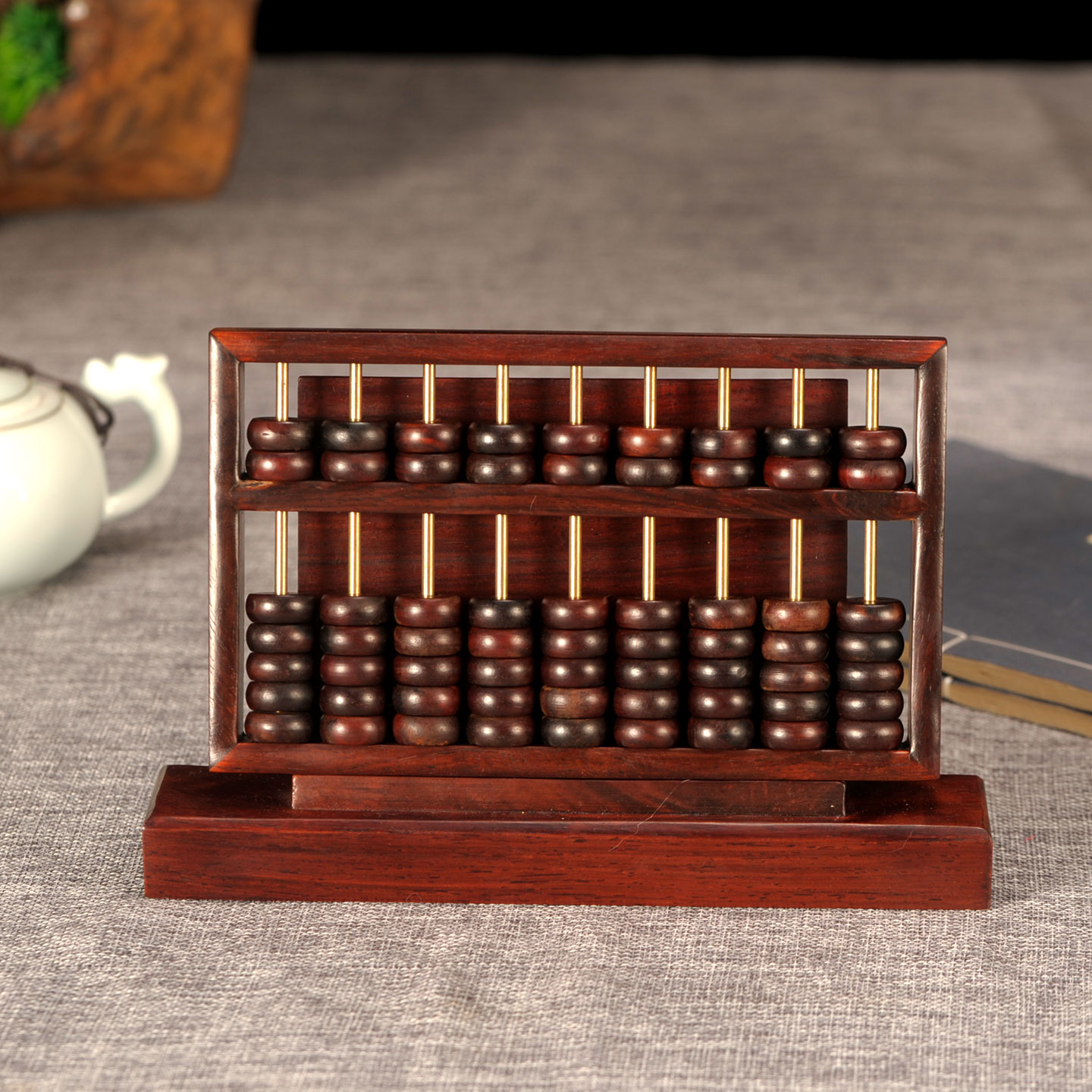 复古红木算盘摆件中式算盘摆件