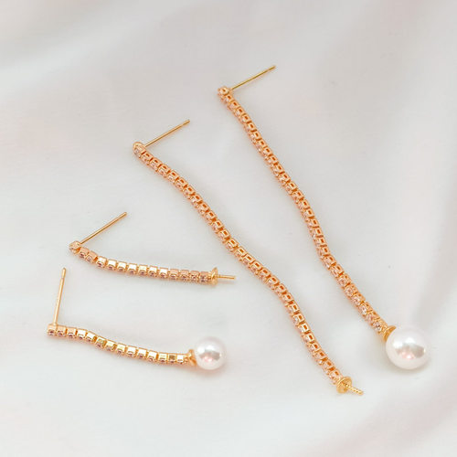 14K包金保色配件铜镶嵌锆石