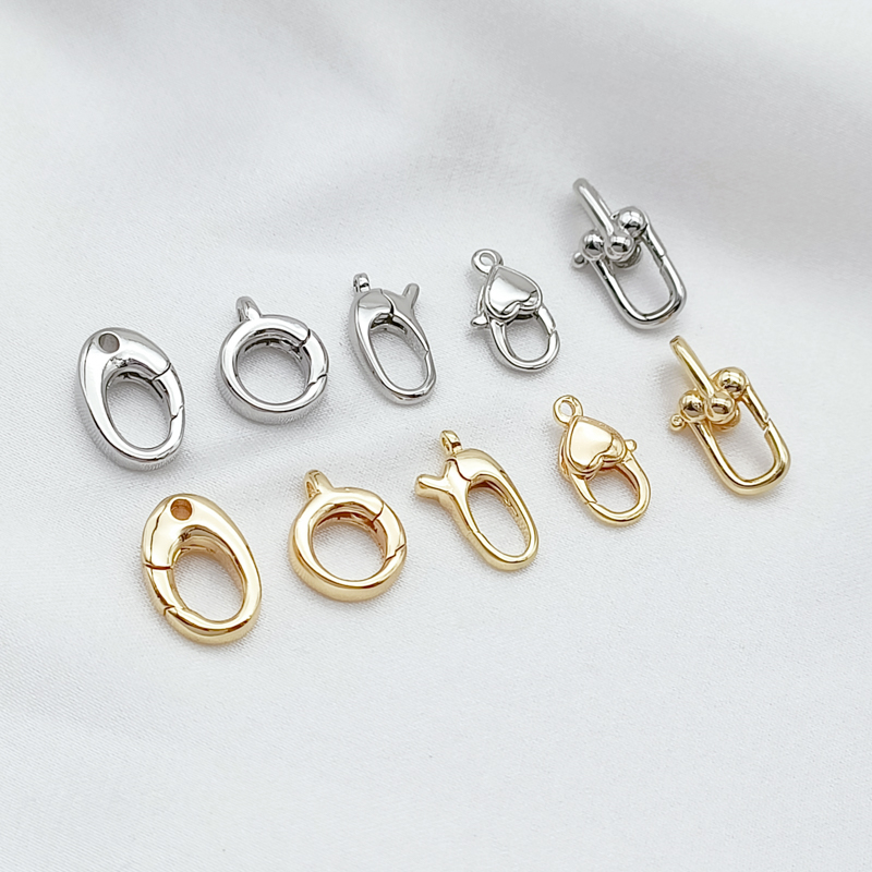 龙虾扣爱心圆形弹簧扣U形扣