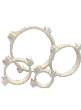 PVC7排水配件单双用管卡排水吊卡国标管卡品抱箍DN50 5 110 1精60
