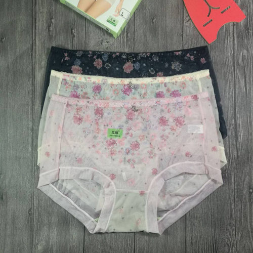 富妮来网纱女士速干平角性感内裤