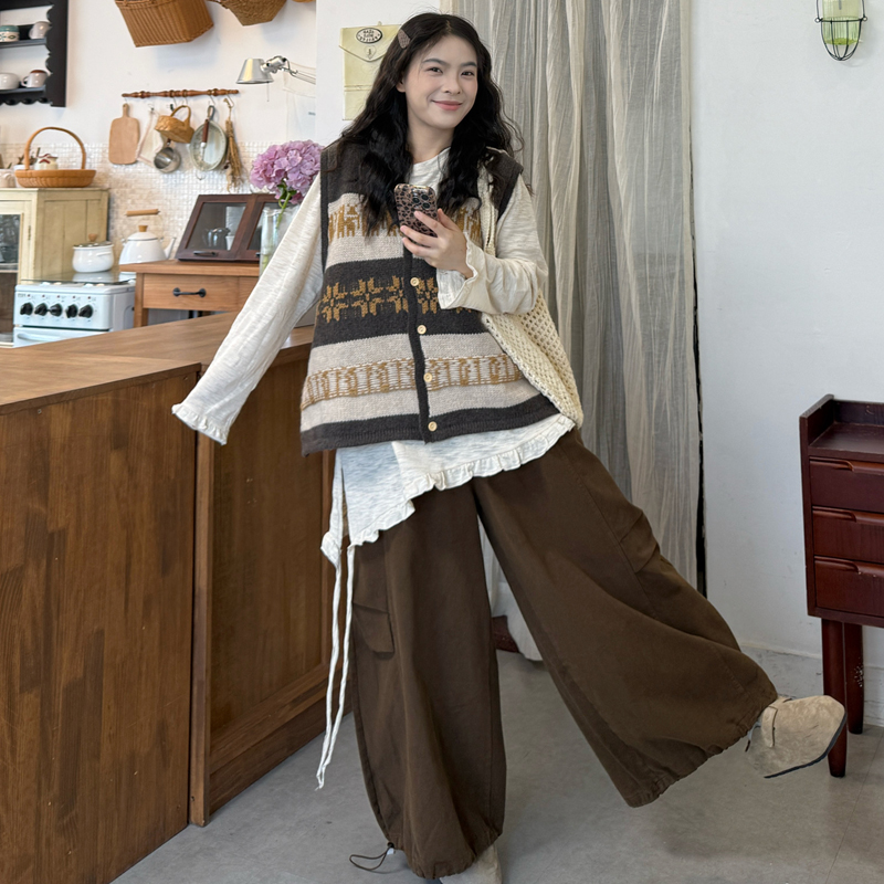 大码女装宽松遮肉减龄显瘦三件套