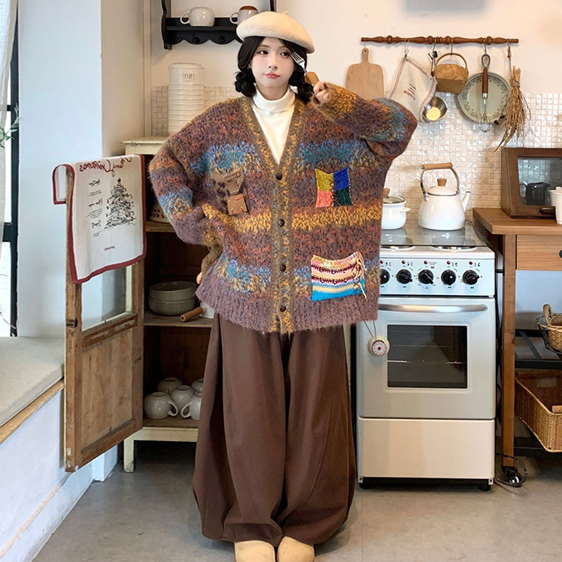 大码女装宽松遮肉减龄显瘦三件套