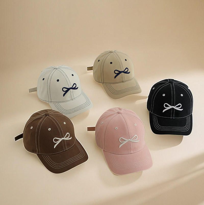 ins韩版蝴蝶结棒球帽男女童春秋季时尚百搭遮阳帽女孩个性鸭舌帽,童装/婴儿装/亲子装,帽子,淘宝优惠券,粉丝福利购,淘宝优惠卷