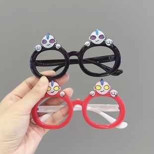 儿童眼镜框男女童可爱卡通眼镜框架宝宝玩具装饰拍照无镜片眼镜酷