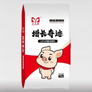 大农盟增长奇迹12%仔猪核心浓缩料增重快毛色亮长的快大农盟饲料
