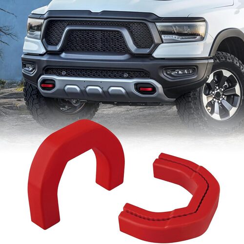 适用道奇公羊2019-2024 RAM1500前拖车挂钩保护盖拖车钩套防尘盖