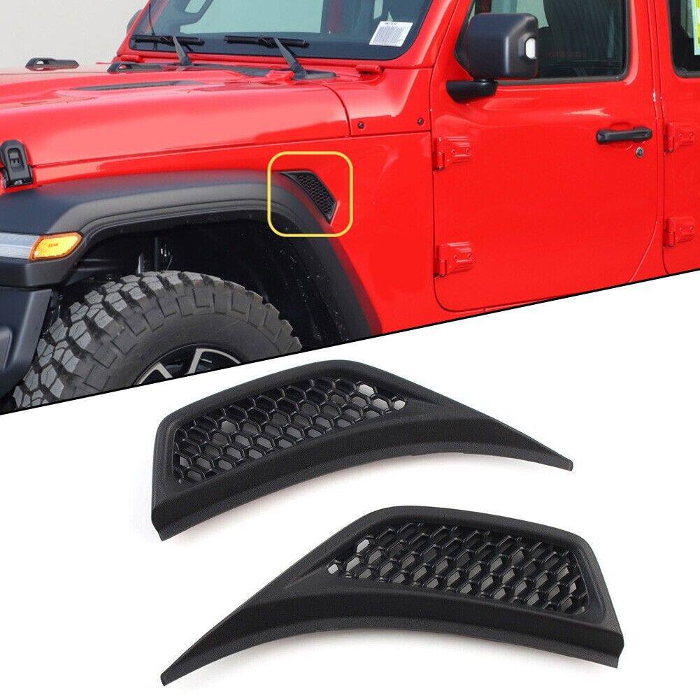 适用吉普牧马人2018+ JL JT轮眉侧翼子板 空调通风口盖原厂装饰件