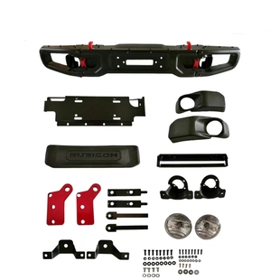 拖车钩改装 JL雾灯罩 缝隙板 U管 适配牧马人十周年前后杠配件