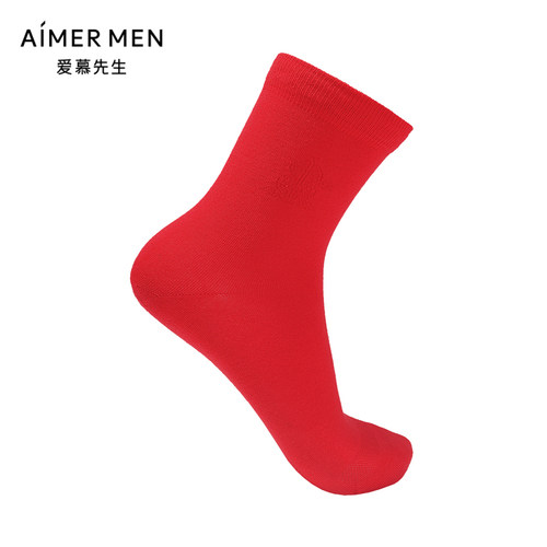 Aimer Men爱慕先生23AW开运袜-平安福禄NS94W178男士袜子