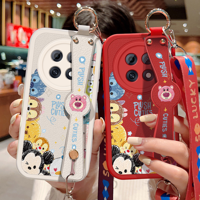 适用于oppoa6mx手机壳防摔A6MAX 5G卡通头像保护套OPPO可斜挎腕带A6MAX硅胶软壳女镜头全包边背带挂绳新款