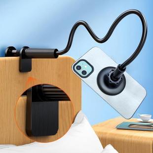 懒人床头手机支架磁吸圈手机支撑架稳固螺旋底座实心金属杆桌面直播追剧看电视多功能夹子强磁吸附铷磁铁支架