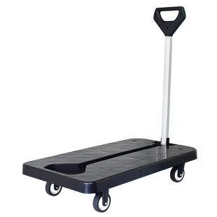 新款轻音取快递可折叠平板手推车家用拉货车便携购物车买菜小拉车