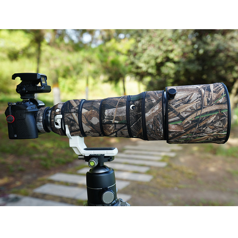 适用olympus奥林巴斯150-400mm f/4.5 tc1.25x镜头迷彩炮衣保护套
