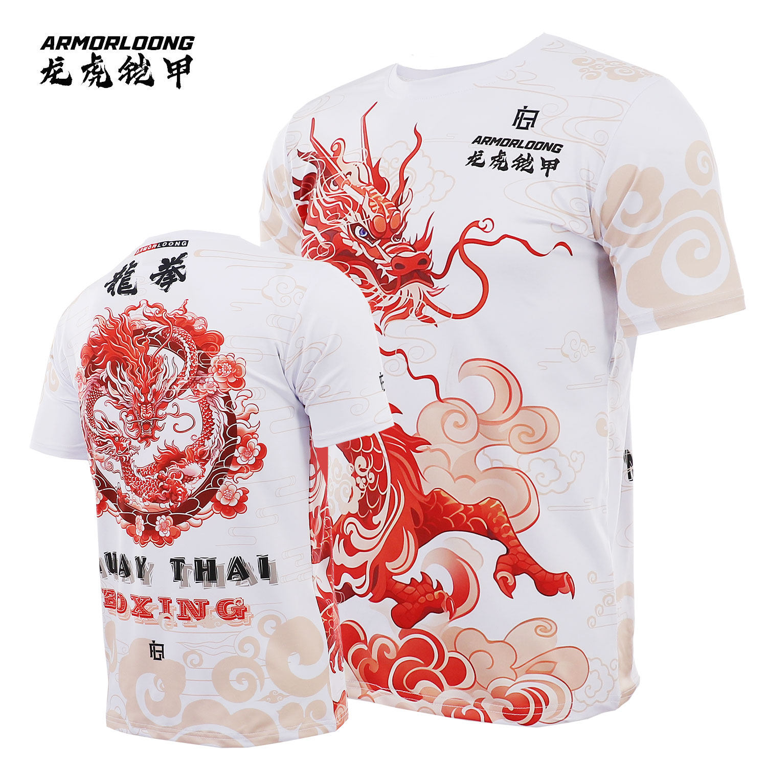 MMA格斗拳馆搏击儿童成人UFC龙年比赛团队短袖T恤拳馆定泰拳击服