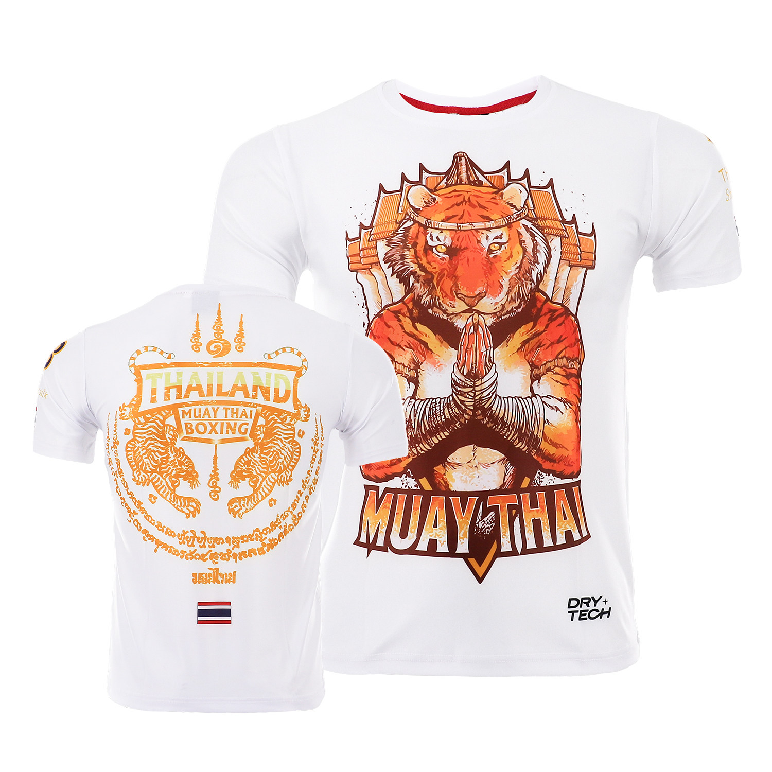 老虎短袖MMA搏击运动柔猴T恤UFC综合格斗训练健身弹力泰拳播求男