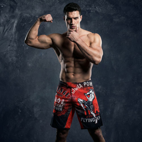 UFC健身泰拳击跑步短裤耐磨训练