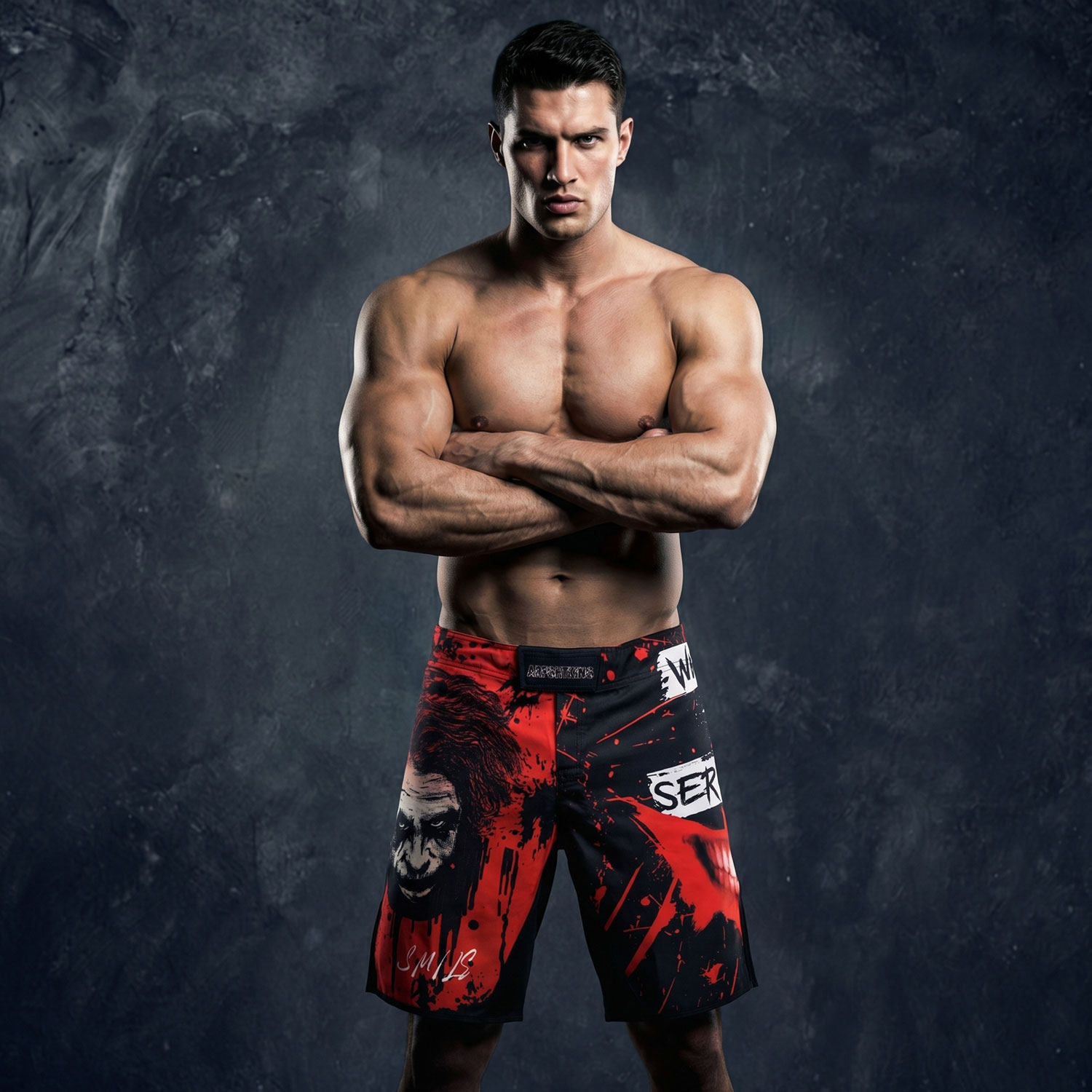 MMA搏击综合格斗运动训练短裤UFC速干柔术比赛健身跑步泰拳击耐磨