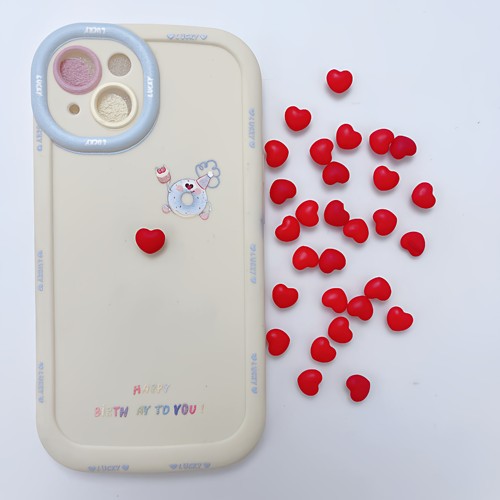 爱心diy 溜缝 奶油胶滴胶手机壳材料过家家玩具摆件默认有瑕