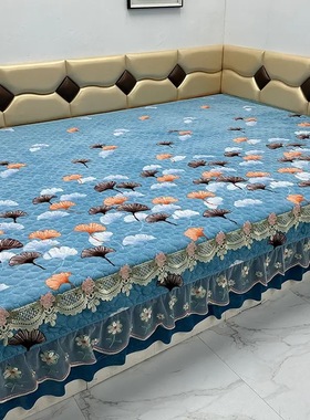 2025新款牛奶绒大炕盖床盖红色结婚农村土炕火炕专用榻榻米盖定制