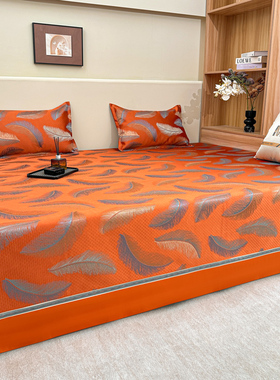 轻奢高级感大炕盖防滑定制四季通用雪尼尔榻榻米床单3米农村土炕