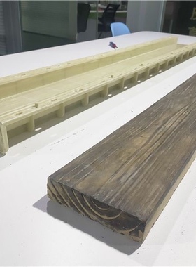 预制水泥长方形仿木地板模具纹理逼真模具 1.49米×15厘米×4厘米