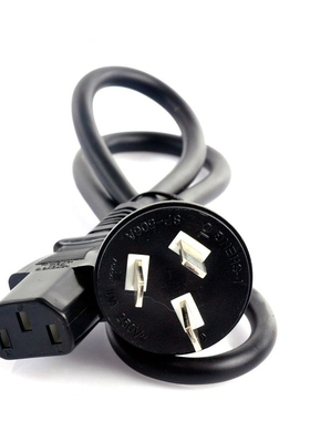 国标圆头直插1.8/3米电脑主机品字尾电源线10A三孔纯铜0.75/1平方