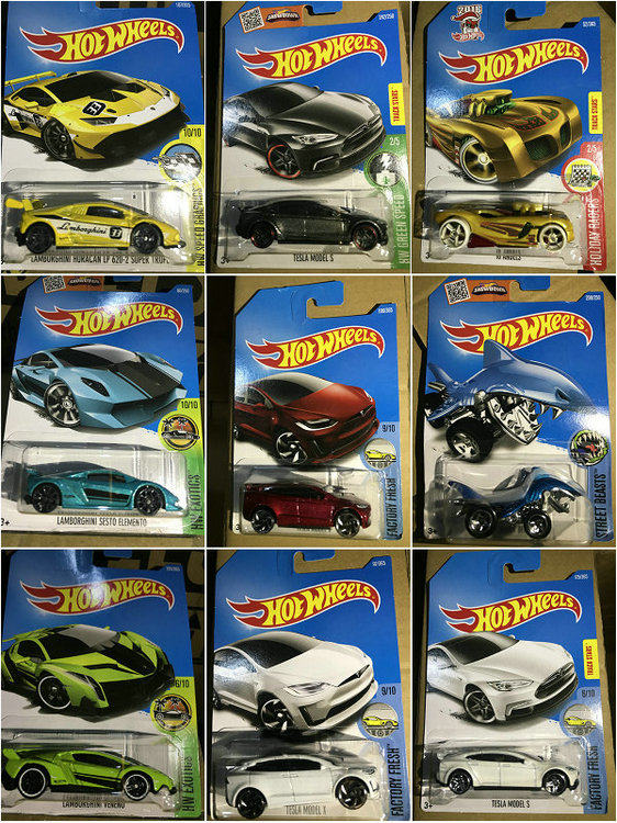 正品风火轮合金火辣轨道小跑车特斯拉兰博基尼蝙蝠侠车模儿童玩具