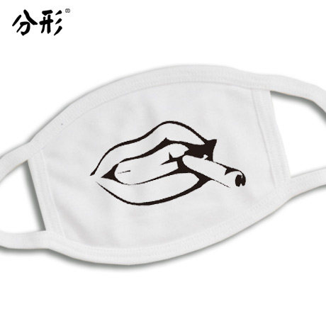 性感红唇口罩 可爱情侣纯棉防尘防雾霾个性口罩时尚韩国冬潮男女
