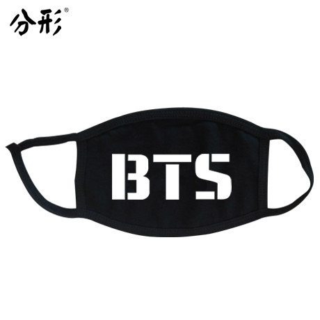 分形 BTS口罩防弹少年团同款周边口罩防PM2.5防雾霾个性男女口罩