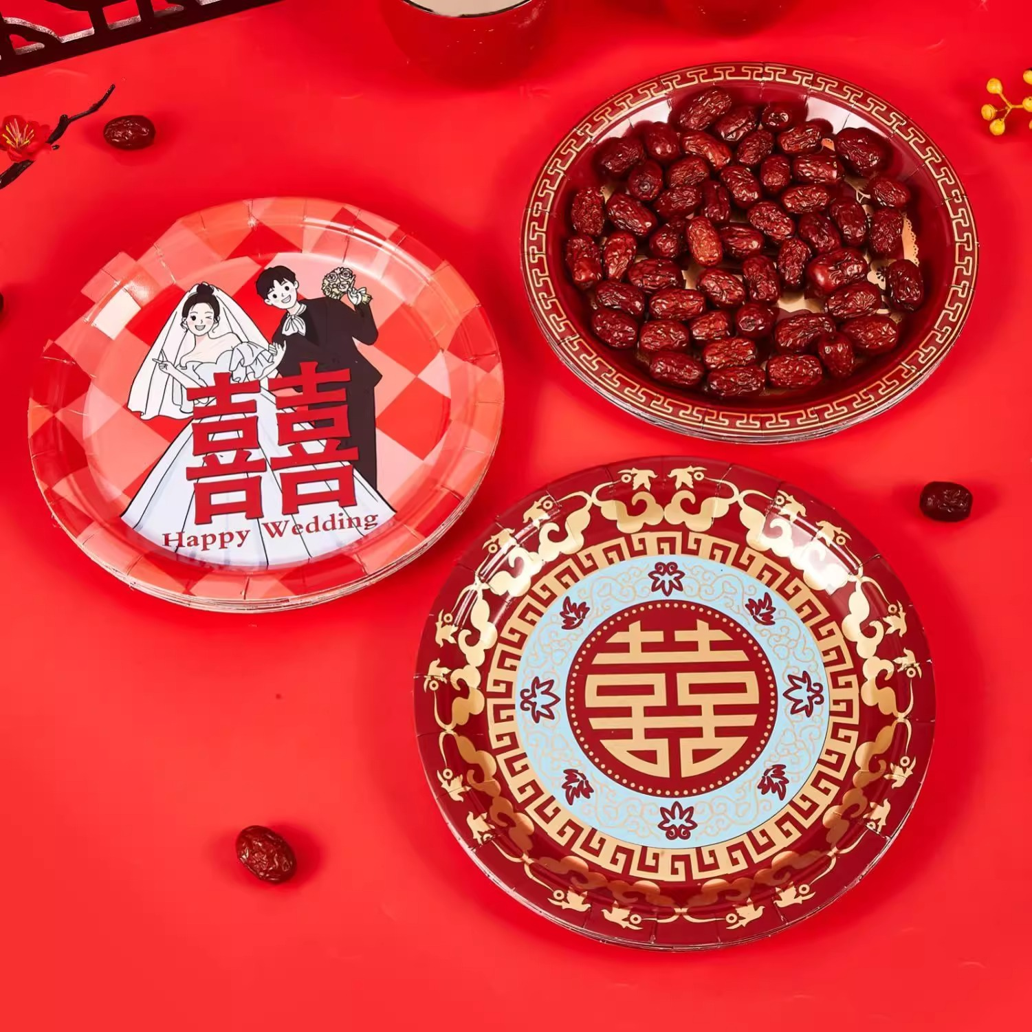 一次性果盘结婚婚宴酒席水果盘