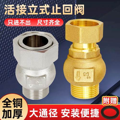 百战大流量立式止回阀等径异径