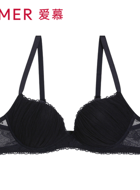 爱慕内衣女蔓塔3/4加厚模杯简约网纱包覆小胸聚拢文胸AM117821
