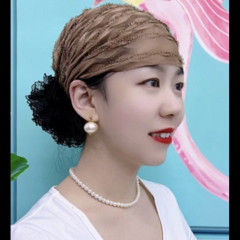 包头帽优雅女四季薄款透气