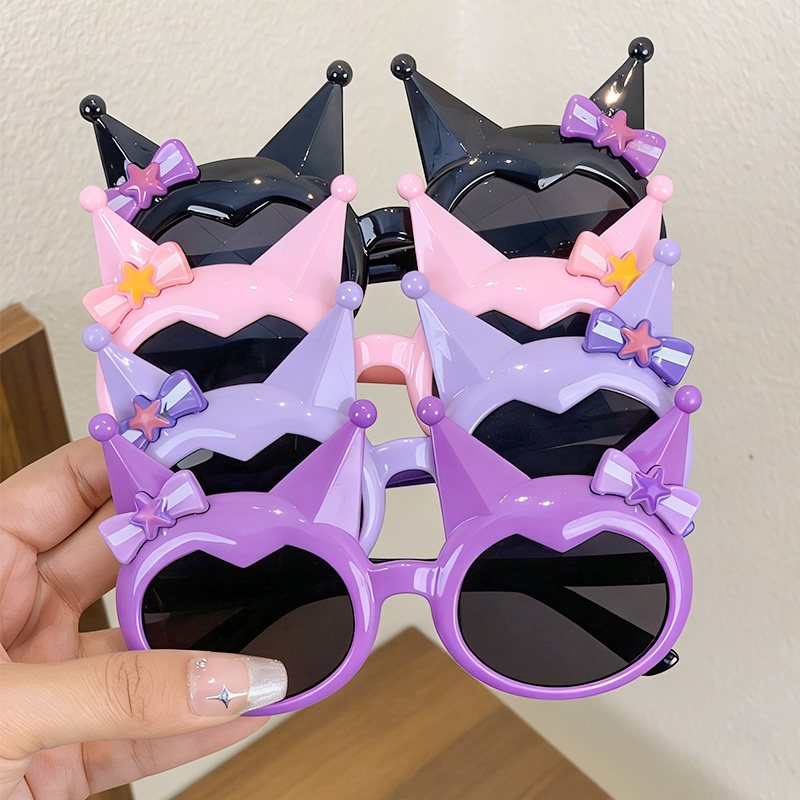 儿童眼镜墨镜可爱库洛米时尚太阳镜男女宝宝防晒遮阳眼镜防紫外线