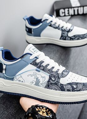 2025夏季新款休闲板鞋男士时尚潮流百搭运动风青少年男鞋