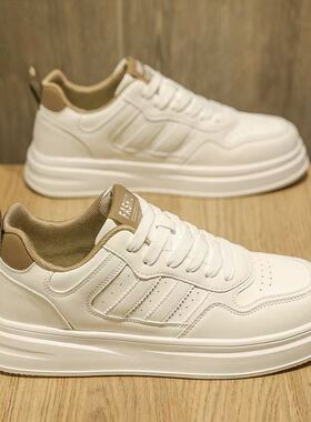 男鞋2026新款冬季透气百搭休闲板鞋运动潮鞋高级感小白鞋学生鞋子