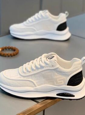 老爹男鞋新款夏季运动鞋男2025潮牌时尚网面薄款潮流透气百搭休闲