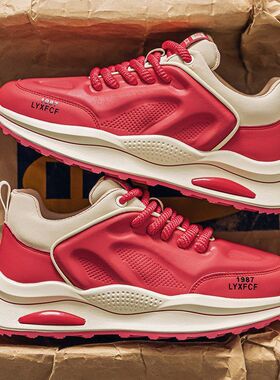 低帮软底透气鞋子男拼色百搭男士潮流休闲运动鞋男鞋2025春季新款