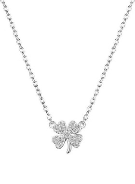 幸运四叶草项链奢小众轻奢锁骨爆款新款女友生日礼物