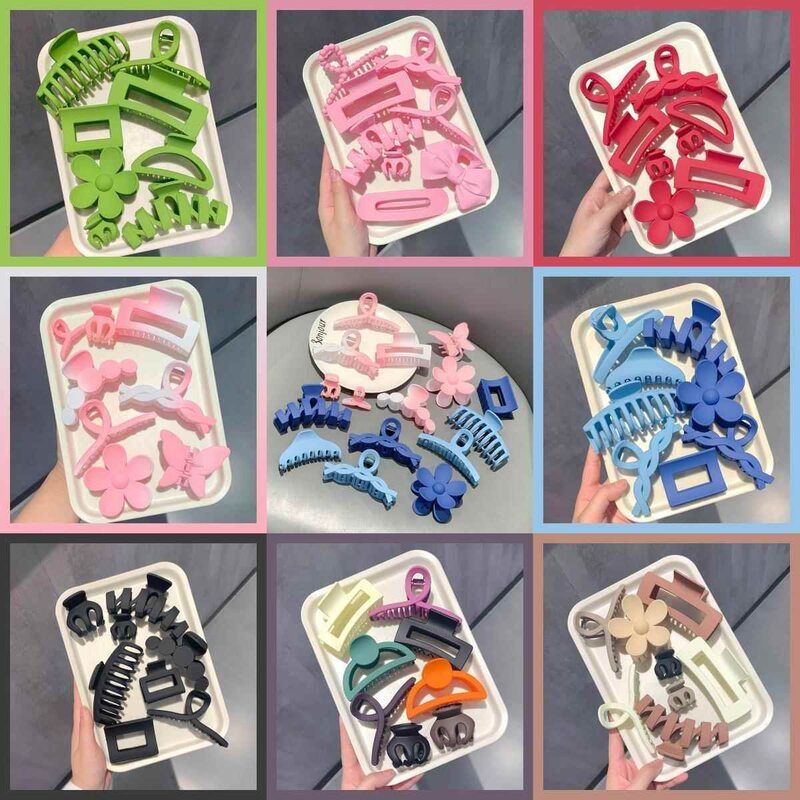 超值8个装~抓夹大号简约发夹女后脑勺发卡高端鲨鱼夹子爆款发卡