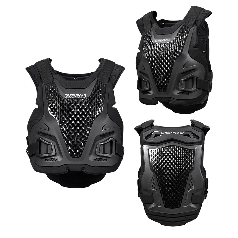 绿道山地越野自行车摩托车护甲衣马甲儿童成人护具护胸甲背心铠甲