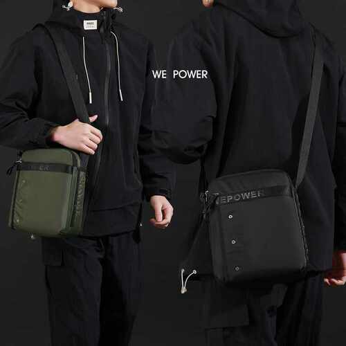 专柜品牌WEPOWER新款潮流时尚挎包男外出旅游潮搭斜挎包大容量通