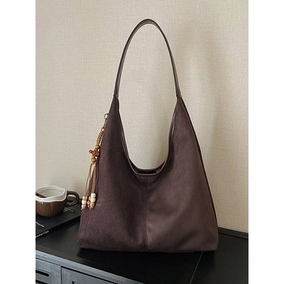 商场品牌美拉德复古百搭包包女2026新款废土风大容量单肩包时尚托