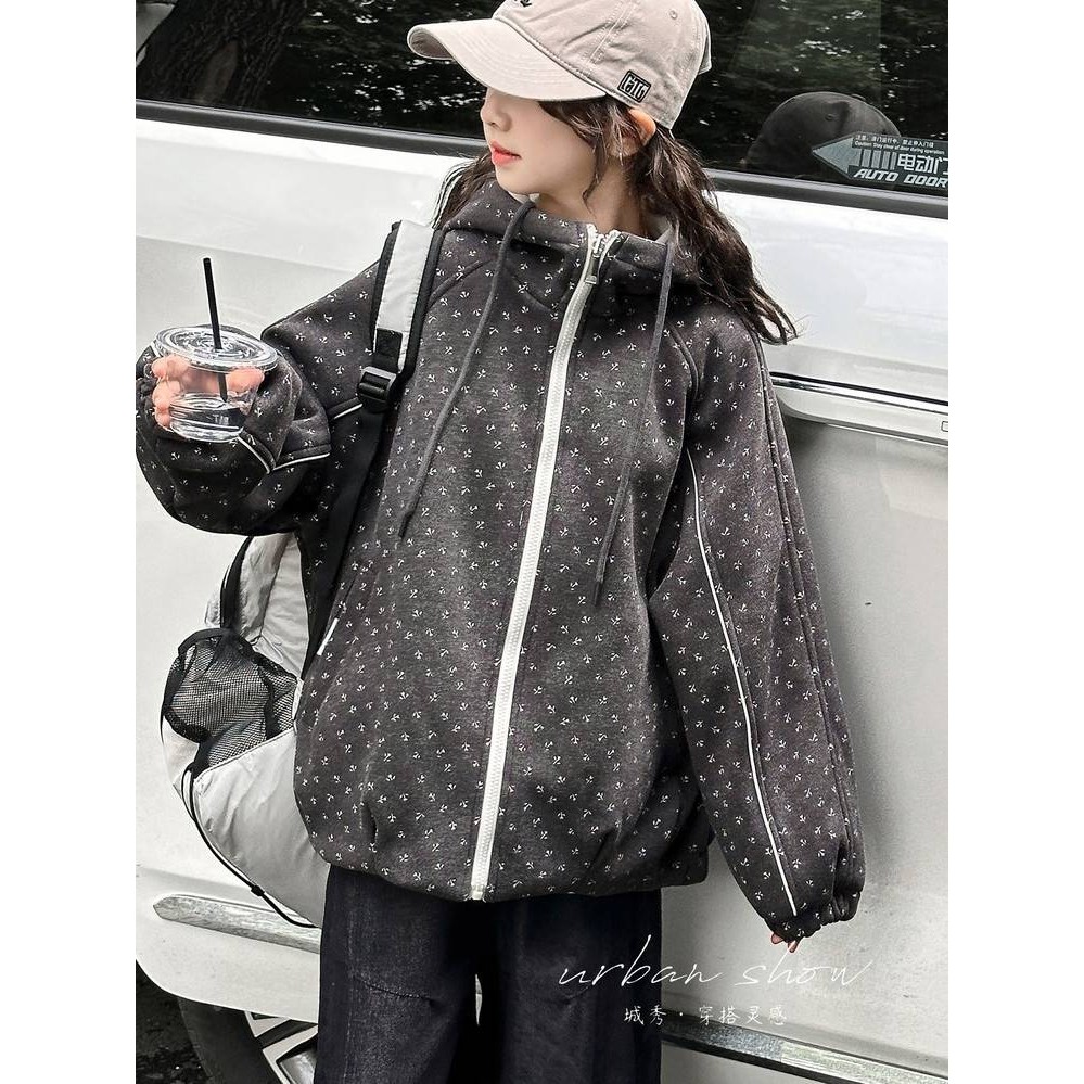 商场品牌女童外套秋冬款2025新款洋气儿童风衣加绒加厚冬季大童两