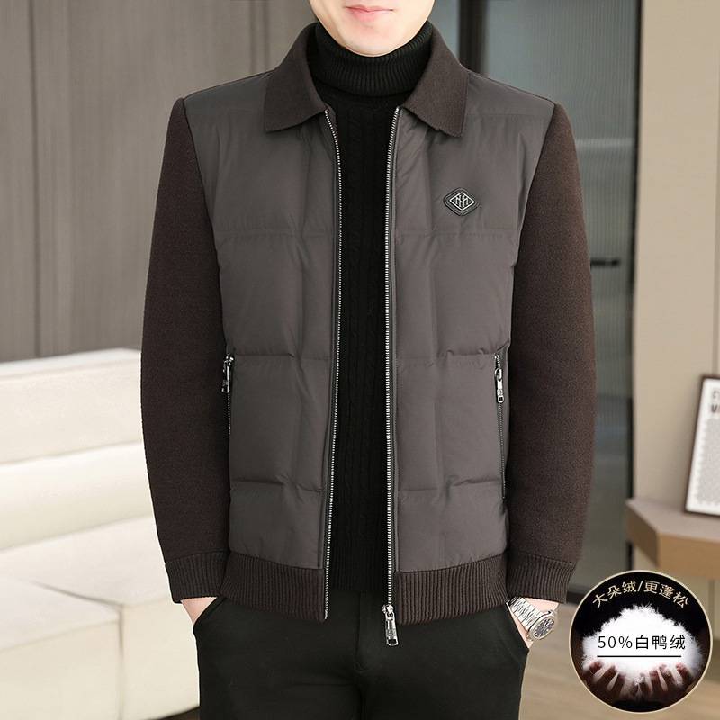 商场品牌高档羽绒服男2025新款商务休闲成熟稳重男装外套加厚保暖