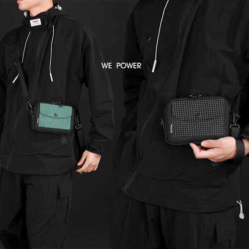 专柜品牌WEPOWER新款韩版格纹挎包时尚轻便手机包百搭斜挎单肩包